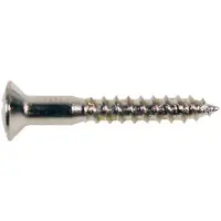 Boston WS-04-N Oval Countersunk Schroeven, 3,5x25mm, 12 Stuks, Nikkel