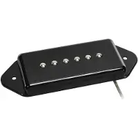 Boston VDE-46-NBK Single Coil Pickup - Alnico 5 bar-magneet, gevlochten afgeschermde bedrading, gewaxte enamel draad