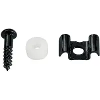 Boston SH-2-B Snarenhouder met Nylon Spacer en Schroef, Zwart