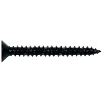 Boston TS-05-B Schroeven 3,5x25mm - 12 Stuks, Plat Tappen, Zwart