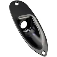 AllParts AP0610003 Zwarte Jackplate voor Strat met Montage-Schroeven