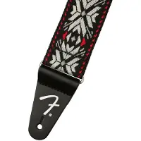 Fender 990638026 2 gitaarband, Pasadena geweven, rode sneeuwvlok