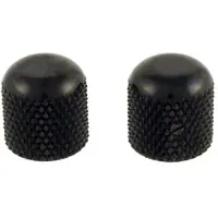 AllParts MK0110003 zwarte dome knoppen - 2 stuks