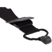 Gaucho GST-40-BK classic guitar strap, with soundhole hook, black nylon, 40 mm. wide