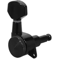 Boston 194-BLR Locking stemmechanieken voor gitaar, die cast 3L3R, zwart, low gearing 19:1