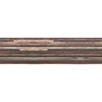 Crearreda Muursticker Houten Planken - Backsplash Wood Strips 45x180cm Pvc Bruin