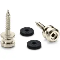 Schaller S-Locks Strap Button Set M - 22mm, Nikkel