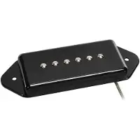 Boston VDE-46-BBK Single Coil Pickup - Alnico 5 bar-magneet, gevlochten afgeschermde bedrading, gewaxte enamel draad
