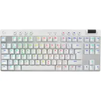 Logitech G PRO X TKL, Draadloos, RF draadloos + Bluetooth, Mechanische schakelaar, QWERTY-indeling, RGB LED-verlichting, Wit