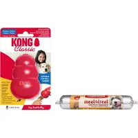 Kong Classic - Snackbal Honden Speelgoed - Rubber - 8.9 cm - Rood - Maat M