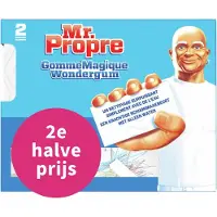 Mr. Propre 2e Halve Prijs: Schoonmaakmiddel Wondergom Original 2 Stuks