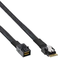 InLine Slim SAS-kabel, SFF-8654 naar SFF-8643, 24Gb/s, 0,5m