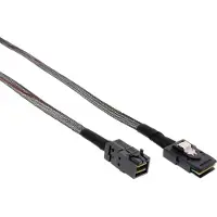 Intos Mini-SAS HD-kabel, SFF-8643 naar SFF-8087, met zijband, 0,5m