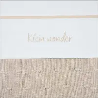 Meyco Baby Klein Wonder ledikant laken - soft sand - 100x150cm - 0.3 TOG