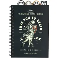 Grupo Erik Het Notitieboekje "The Nightmare Before Christmas" - "Love You To Death", zwart, standaard formaat
