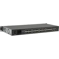 LevelOne FGP-3400W250 - Commutateur - 32 x 10/100 (PoE+) + 2 x 10/100/1000 - Montable sur rack, de bureau - PoE+ (250 W)