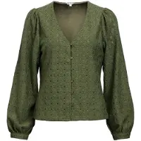 Vila Blouse 'OBJLaila' olijfgroen