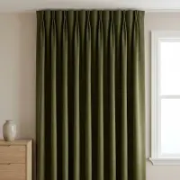 Fresh & Co Gordijnen 100% Verduisterend - Haken - Olijfgroen 300 x