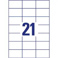 Avery Zweckform AVERY ultragrip Universele etiketten 3652-10 Permanent klevend A4 Wit 70 x 42,3 mm 10 Vellen à 21 Etiketten