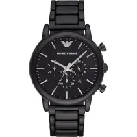 Giorgio Armani Luigi Heren Horloge Zwart AR1895