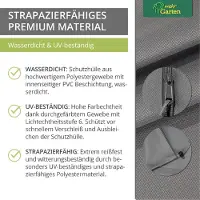 Mehr Garten Premium beschermhoes voor parasols, afmetingen: 295 cm x 45 / 65 cm, geschikt voor parasols met een ronde diameter tot 500 cm en een vierkante vorm tot 400 x 400 cm