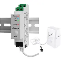 Shelly Pro 3EM 400A Elektriciteitsmeter Bluetooth, WiFi