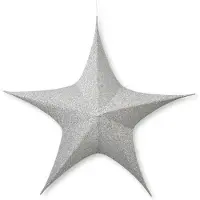 Décoris Kerstster | | Ø 135 cm (5-punts, Binnen, Zilver)