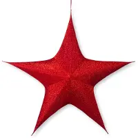 Décoris Kerstster | | Ø 180 cm (5-punts, Binnen, Rood)