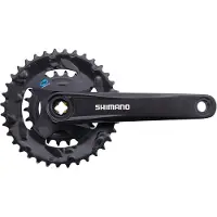Shimano FC-M315-2 Crankstel 36-22T - 170 mm - 2x7/8-Speed - MTB & Trekking - Zwart