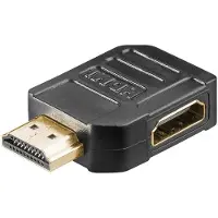 Goobay HDMI A koppelstuk - HDMI A male haaks rechts naar HDMI A female