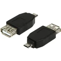 Logilink - Adaptateur USB - USB (F) pour Micro-USB de type B (M) - USB 2.0 - noir