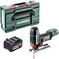 Metabo ST 18 L 90 accu-decoupeerzaag 18 V 90 mm + 1x accu 4,0 Ah + Metabox - zonder oplader