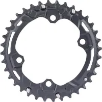Shimano Deore FC-M5100-2 Kettingblad 36T – 2x11-speed – 96 mm BCD – 4-Gats – Voor FC-M5100-2 / FC-M5100-B2 MTB Crankstel – Staal – Zwart