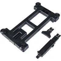 Basil Afsluitbare adapterplaat voor fietsaccessoires - zwart - 15x9x1 cm