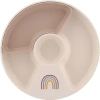 Mepal Mio Vakjesbord - Magnetronbestendig - Antislip - Met uitneembaar compartiment - Sunshine & Rainbow