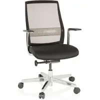 Hjh OFFICE FOUNTAINE PRO - High end bureaustoel Zwart