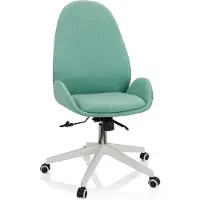 Hjh OFFICE Bureaustoel / draaistoel AVEA I stof aqua