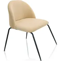 Hjh OFFICE VELVO - Vergaderstoel / bezoekerstoel Beige