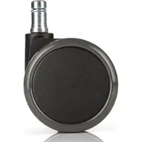 Hjh OFFICE 5x ROLO 11mm/65mm Harde bodem - Bureaustoelwielen Zwart
