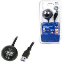 Logilink CU0035 USB-kabel USB 3.2 Gen1 USB-A stekker, USB-A bus 1.50 m Zwart