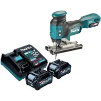 Makita JV 001 GD201 Accu-decoupeerzaag 40 V max. 135 mm borstelloos + 2x oplaadbare accu 2,5 Ah + lader