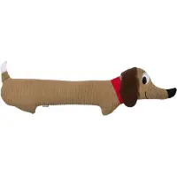 Bitten Huggable Streched Teckel warmtekussen - Bruin / 59 x 3,5 x 16 / Polyester