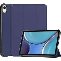 Mobigear Tablethoes geschikt voor Apple iPad Mini 6 (2021) Hoes | Tri-Fold Bookcase - Donkerblauw