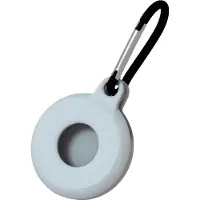 Mobigear Circle TPU Sleutelhanger voor Apple AirTag - Wit