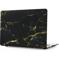 Mobigear Laptophoes geschikt voor Apple MacBook Air 11 Inch (2010-2016) Hoes Hardshell Laptopcover MacBook Case | Marble - Zwart / Bruin - Model A1370 / A1465