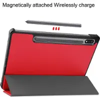Mobigear Tablethoes geschikt voor Samsung Galaxy Tab S9 Hoes | Tri-Fold Bookcase - Rood