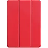 Mobigear Tablethoes geschikt voor Apple iPad Pro 11 Inch (2024) Hoes | Tri-Fold Bookcase - Rood