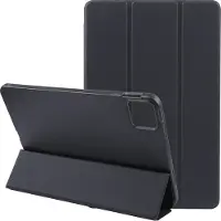 Mobigear Tablethoes geschikt voor Apple iPad Air 11 Inch (2024) Hoes | Tri-Fold Gel Bookcase - Zwart