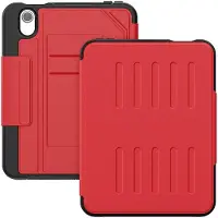 Mobigear Tablethoes geschikt voor Apple iPad Mini 7 (2024) Hoes | Magnetic Folio Bookcase + Stylus Houder - Rood