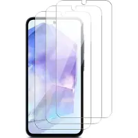 Mobigear Screenprotector geschikt voor Samsung Galaxy A35 | Screenprotector Folie - Case Friendly (3-Pack)